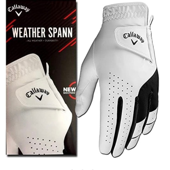 Callaway Weather Spann Right Hand White Golf Glove XXL - Picture 1 of 11
